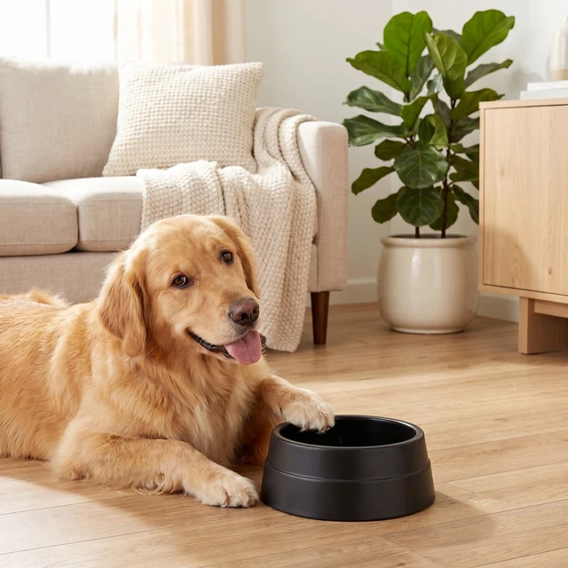 Alt view image 6 of 6 - Vibrant Life Large 13.25-Cup Crock Pet Bowl, Black