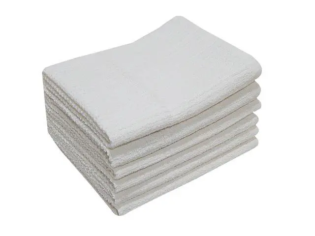 Main image of Mainstays 6-Piece Bar Mop Kitchen Towel Set, White