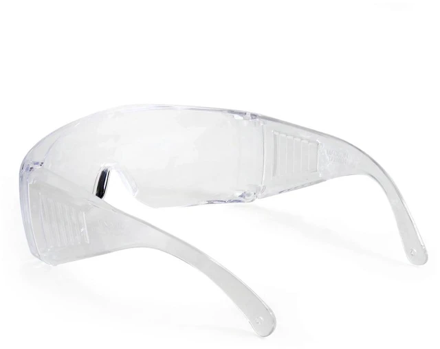 Alt view image 2 of 5 - (3 pack) Hyper Tough Clear Safety Glasses with Z87.1 Poly-Carbonate Lens Fit-over HTS-690460