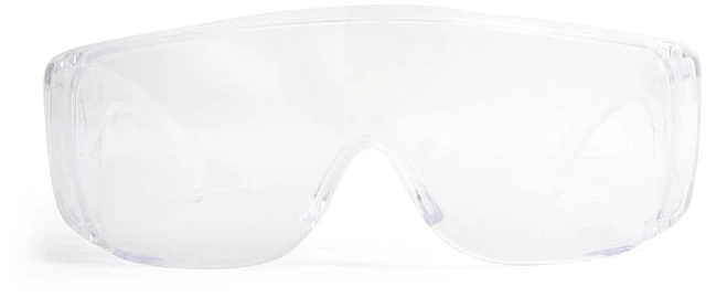 Alt view image 5 of 5 - (3 pack) Hyper Tough Clear Safety Glasses with Z87.1 Poly-Carbonate Lens Fit-over HTS-690460