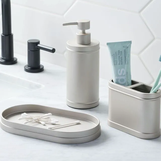 Alt view image 5 of 5 - Better Homes & Gardens Satin Nickel Metal Toothbrush Holder