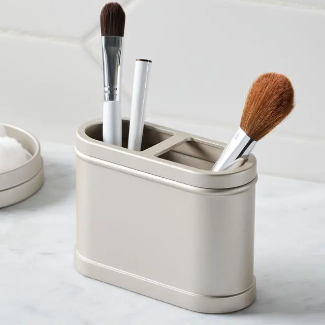 Alt view image 3 of 5 - Better Homes & Gardens Satin Nickel Metal Toothbrush Holder