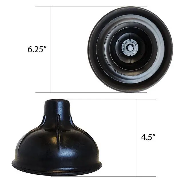 Alt view image 3 of 4 - Dr. Rooter Pro-Force Toilet Plunger with Plastic Handle and Stand, 1 Count