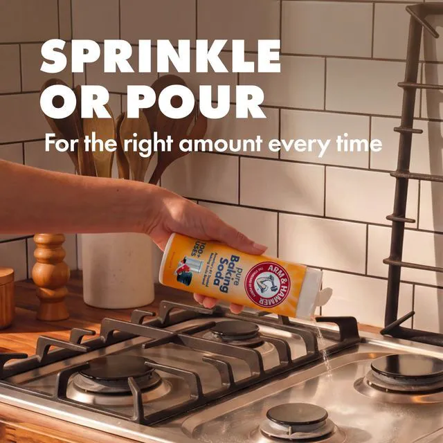 Alt view image 4 of 5 - ARM & HAMMER Pure Baking Soda Shaker, Multi-Purpose Cleaning, Laundry & Deodorizing, 12 Oz