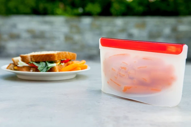 Alt view image 2 of 5 - Joie Rainbow Reusable Snack Bags, Assorted Pack of 6 Leak-Proof Snack Bags for and Meals on the Go