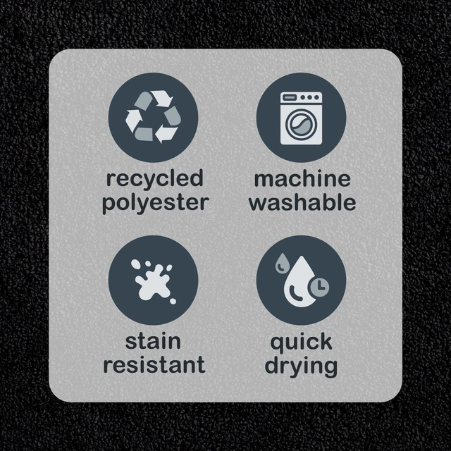 Alt view image 2 of 5 - Mainstays Basic Contour Bath Rug, Black, 20 in x 22 in