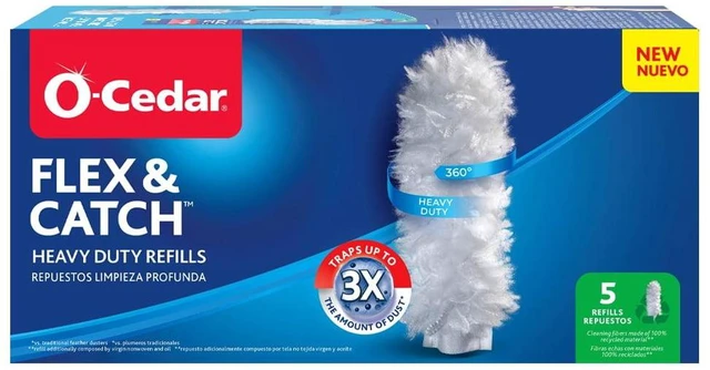 Main image of O-Cedar Flex & Catch Heavy Duty Dusting Mop Head Replacements, 5 Count