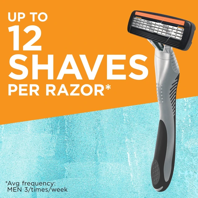 Alt view image 3 of 6 - BIC Flex 4 Men's 4-Blade Disposable Razors, Dorm Room Essentials for Guys, 3-Count