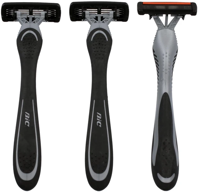 Alt view image 5 of 6 - BIC Flex 4 Men's 4-Blade Disposable Razors, Dorm Room Essentials for Guys, 3-Count