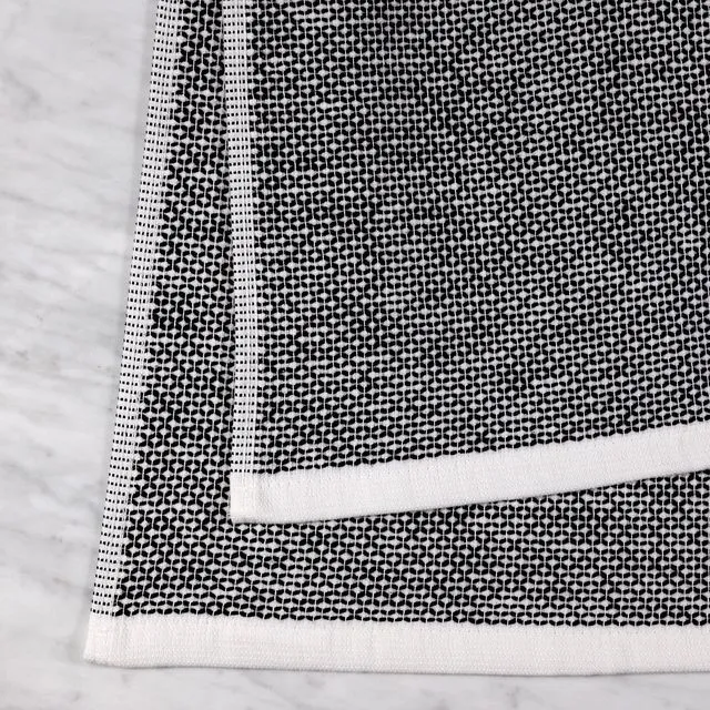 Alt view image 4 of 5 - Better Homes & Gardens Soft Touch 2-Piece Cotton Kitchen Towels, Rich Black Flat Woven