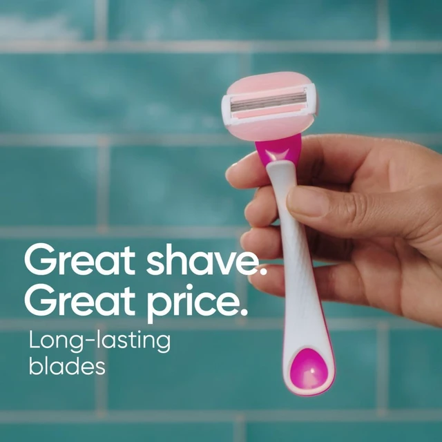 Alt view image 3 of 5 - Venus ComfortGlide 3 White Tea Women's 3 Blade Disposable Razor, 2 count, Pink