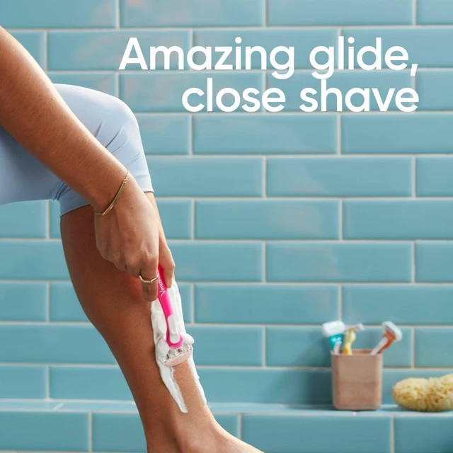 Alt view image 5 of 5 - Venus ComfortGlide 3 White Tea Women's 3 Blade Disposable Razor, 2 count, Pink