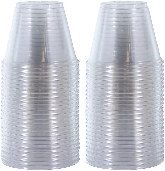 Alt view image 4 of 5 - Solo Party Disposable Plastic Cups, Clear, 9 oz, 50 Count
