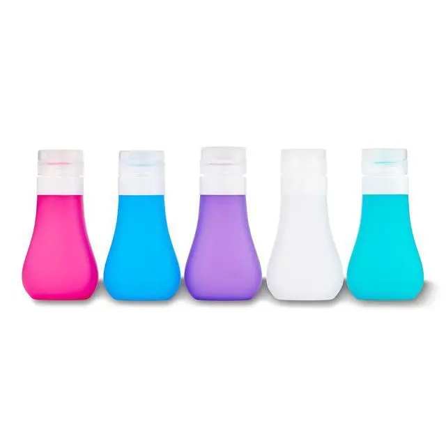 Alt view image 4 of 6 - (2 pack) Equate Silicone Travel Bottle for Toiletries, Color May Vary, 3 fl oz