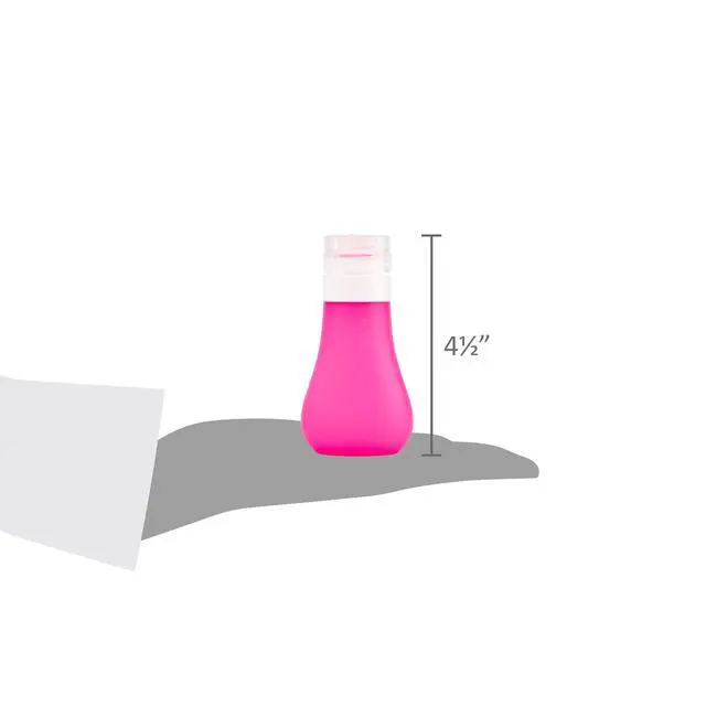 Alt view image 3 of 6 - (2 pack) Equate Silicone Travel Bottle for Toiletries, Color May Vary, 3 fl oz