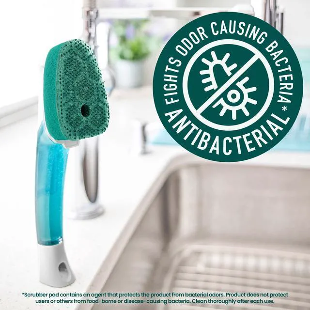 Alt view image 2 of 6 - Scotch-Brite Odor Resist Heavy Duty Soap Control Dishwand Refill Heads, Rinses Clean, 2 Pack
