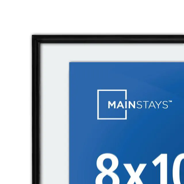 Alt view image 6 of 6 - Mainstays Format Frames 10 x 13 in Black Floating Picture Frame for 8 x 10 Photo, Wall or Tabletop