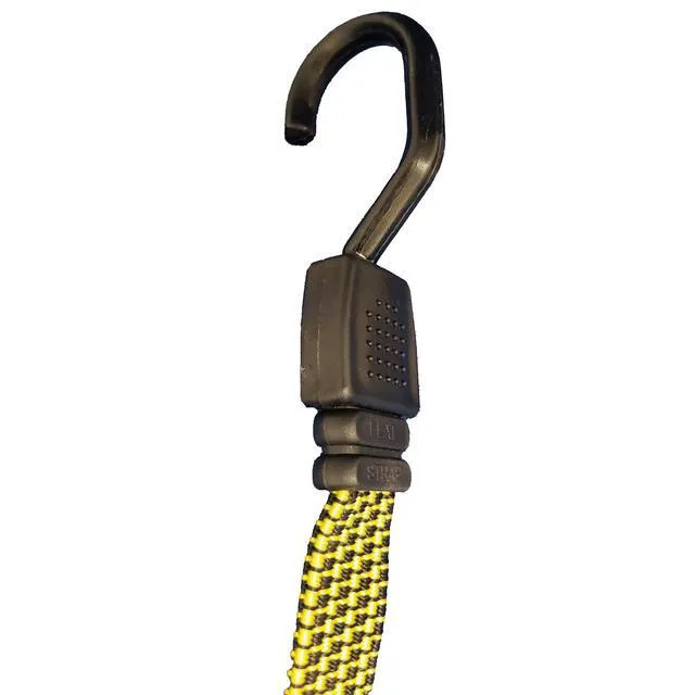 Alt view image 2 of 5 - Everest Rubber 10-48" Adjustable Fat Strap Bungee Cord, 2 Count