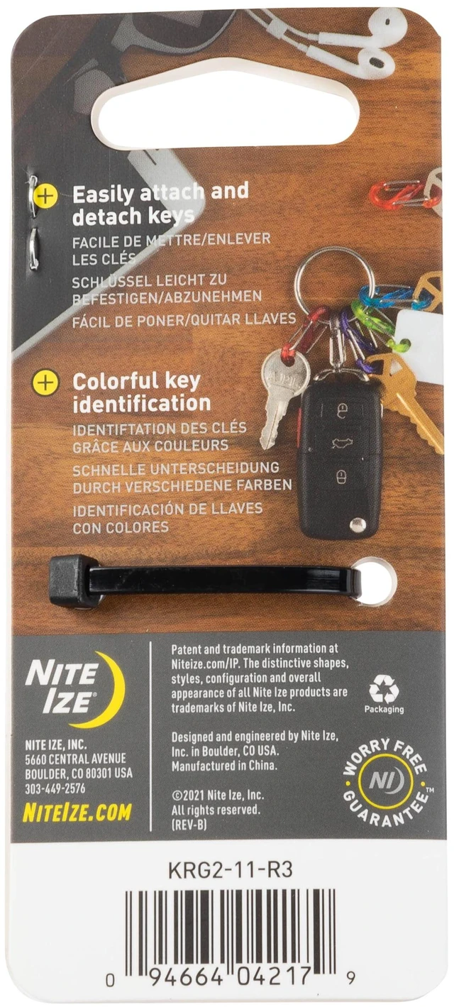 Alt view image 3 of 7 - Nite Ize KeyRing S-Biner® Carabiner - Assorted Color