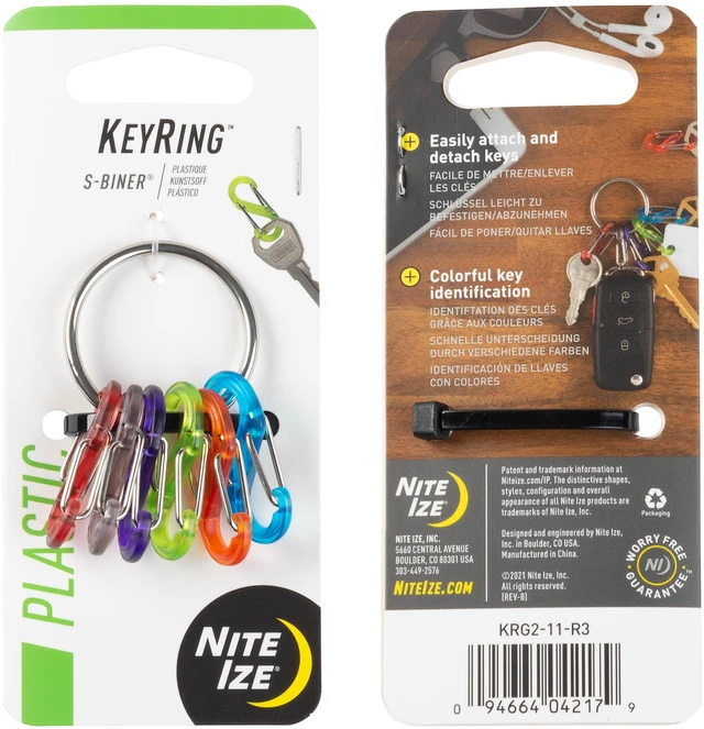 Alt view image 6 of 7 - Nite Ize KeyRing S-Biner® Carabiner - Assorted Color
