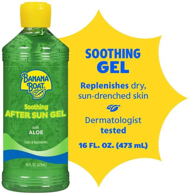 Main image of Banana Boat Soothing after Sun Aloe Gel for Sunburn Relief, All Skin After Sun Protection, 16 fl oz