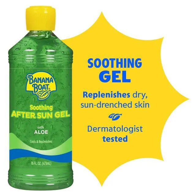 Alt view image 2 of 5 - Banana Boat Soothing after Sun Aloe Gel for Sunburn Relief, All Skin After Sun Protection, 16 fl oz