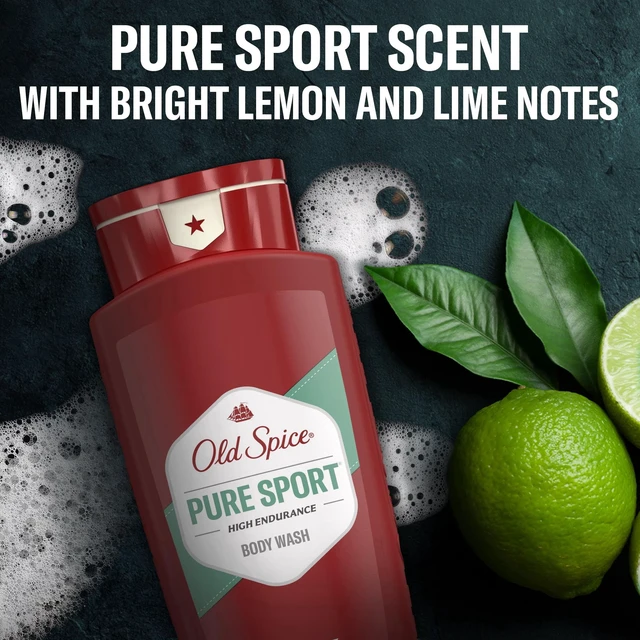 Alt view image 3 of 4 - Old Spice Men's Body Wash, High Endurance, Pure Sport Scent, 24 fl oz
