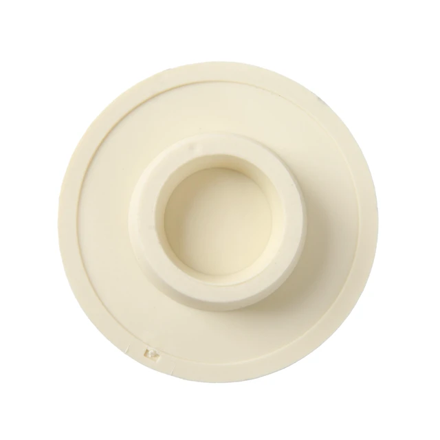 Alt view image 6 of 6 - Mainstays Rubber Tub Stopper with Stainless Steel Beaded Chain White Fits 1.5" - 2" Drains