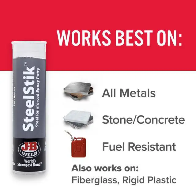 Alt view image 3 of 5 - J-B Weld SteelStik Epoxy Putty 2 oz Gray