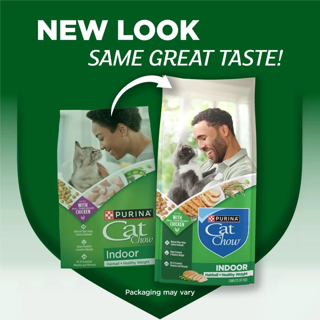 Alt view image 2 of 5 - Purina Cat Chow Hairball & Healthy Weight, Indoor Dry Cat Food, Chicken, 3.15 lb Bag