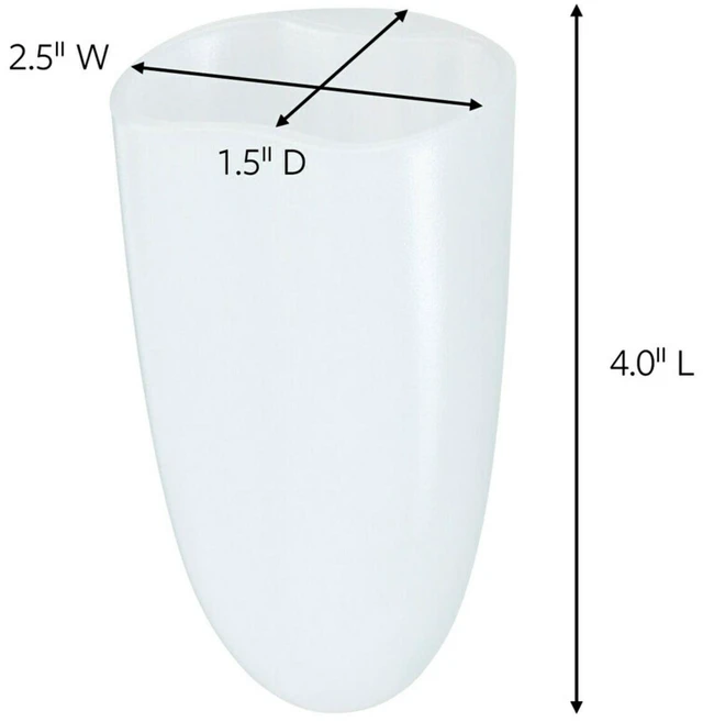 Alt view image 6 of 6 - Command Razor Holder, Frosted, Medium, 1 Holder, 1 Medium Strip, Bathroom Organization