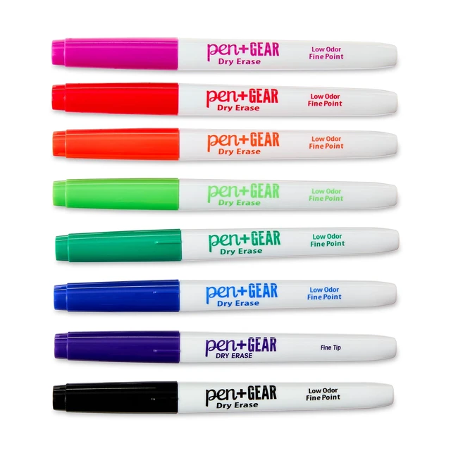 Alt view image 5 of 6 - Pen+Gear Fine Tip Dry Erase Markers, Assorted Colors, 8 Count