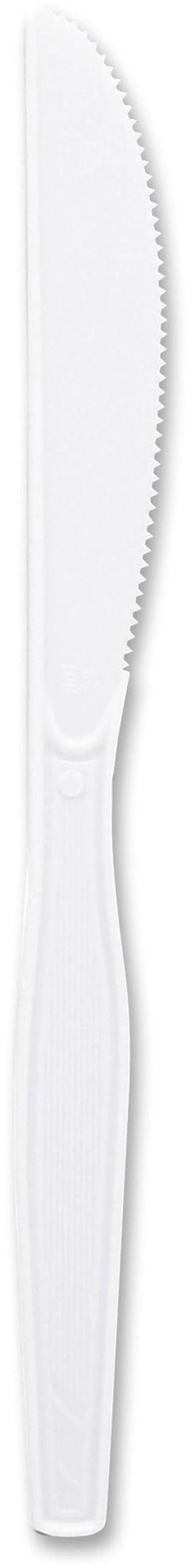 Main image of Genuine Joe, GJO10431, Heavyweight Disposable Knives, 100 / Box, White