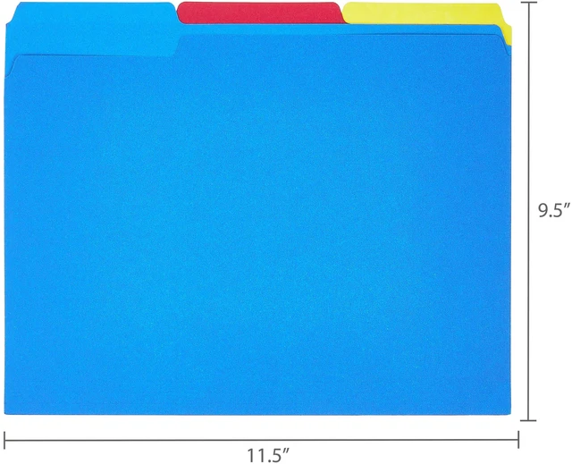 Alt view image 3 of 6 - Pen+Gear File Folders, Letter Size, Assorted Colors, 25 Count