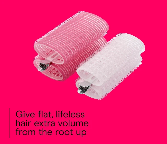 Alt view image 6 of 6 - Conair Volumizing Root Clips, Self-Grip Rollers for Instant Lift, Pink, 2 Count