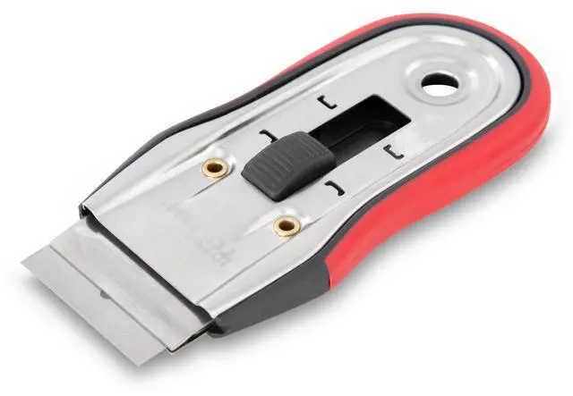 Main image of Hyper Tough 4.5-inch Retractable Razor Blade Scraper with Soft Grip Handle, 4.5" L X 2.5" W X 0.5" H