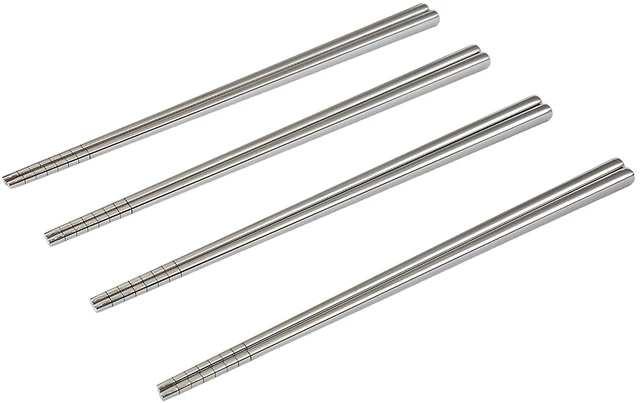 Main image of Mainstays Stainless Steel Chopsticks, 4-Pairs