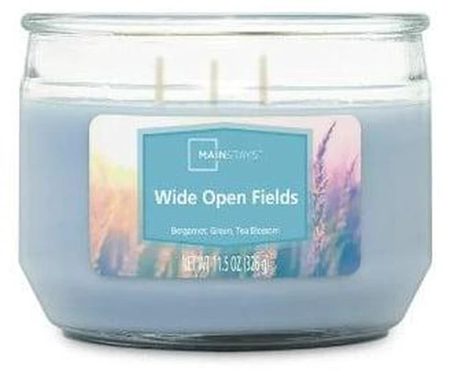 Main image of Mainstays Wide Open Fields 3-Wick Candle, 11.5 oz