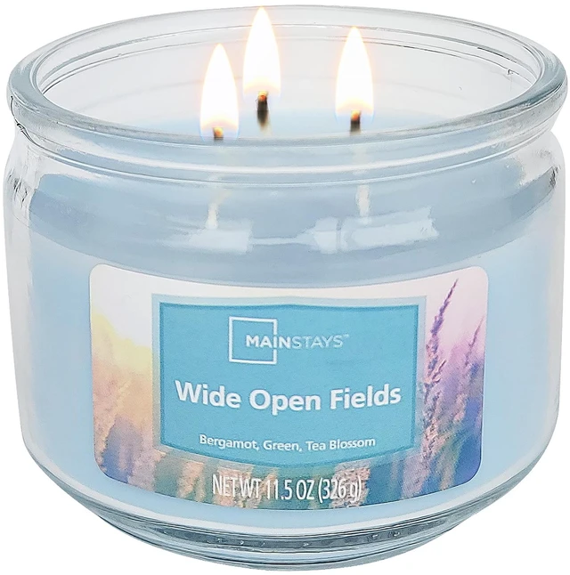 Alt view image 6 of 6 - Mainstays Wide Open Fields 3-Wick Candle, 11.5 oz