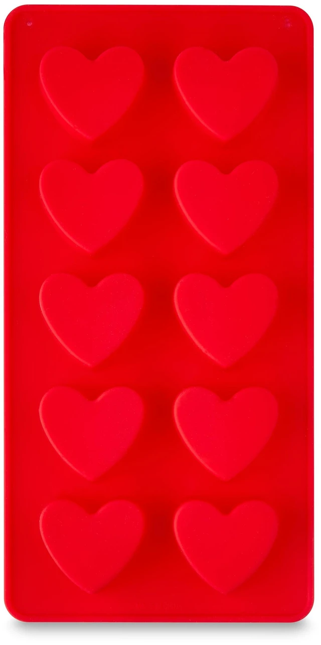 Main image of 4 x 8 IN, 10-Cavity, Heart Shape, Silicone Candy and Baking Mold, by Way To Celebrate