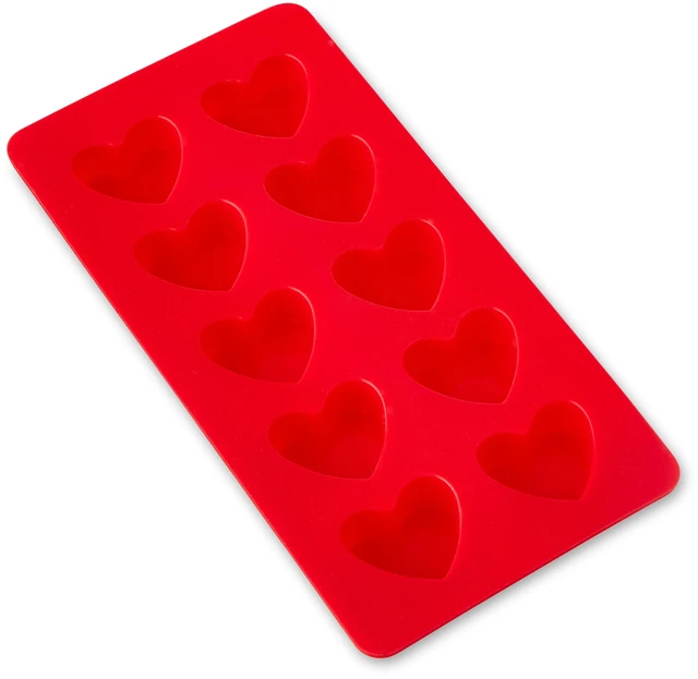 Alt view image 3 of 5 - 4 x 8 IN, 10-Cavity, Heart Shape, Silicone Candy and Baking Mold, by Way To Celebrate