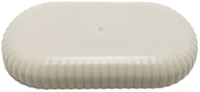 Alt view image 4 of 5 - Mainstays Rubberized Plastic Ribbed Accessory Tray, Beige