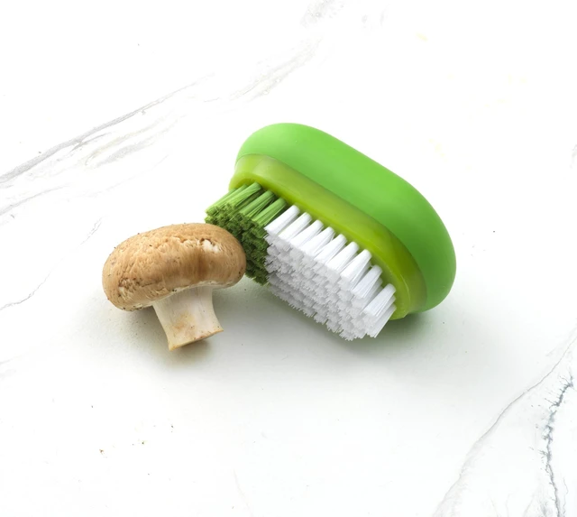 Alt view image 4 of 6 - GoodCook Plastic Fruit and Veggie Brush with Color-Coded Nylon Bristles, White/Green