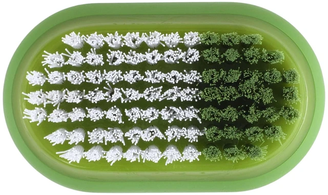 Alt view image 6 of 6 - GoodCook Plastic Fruit and Veggie Brush with Color-Coded Nylon Bristles, White/Green