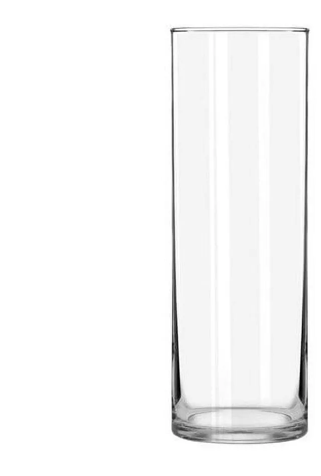 Main image of Libbey 9.5-Inch Clear Glass Cylinder Vase for Floral Arrangements