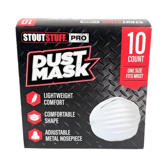 Alt view image 3 of 6 - Stout Stuff Disposable Dust and Cleaning Mask - 10 Count per pack