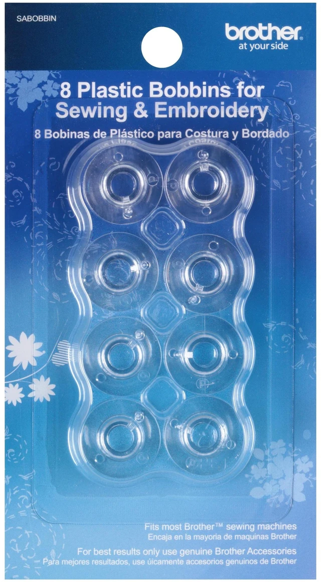 Alt view image 2 of 4 - Brother SABOBBIN Bobbin Pack, 8 Piece Fits Most Brother Sewing Machines, Clear Durable Design
