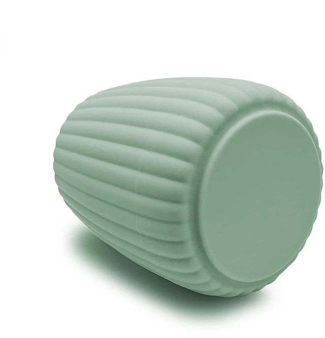 Alt view image 4 of 5 - Mainstays Rubberized Plastic Ribbed Toothbrush Holder, Green
