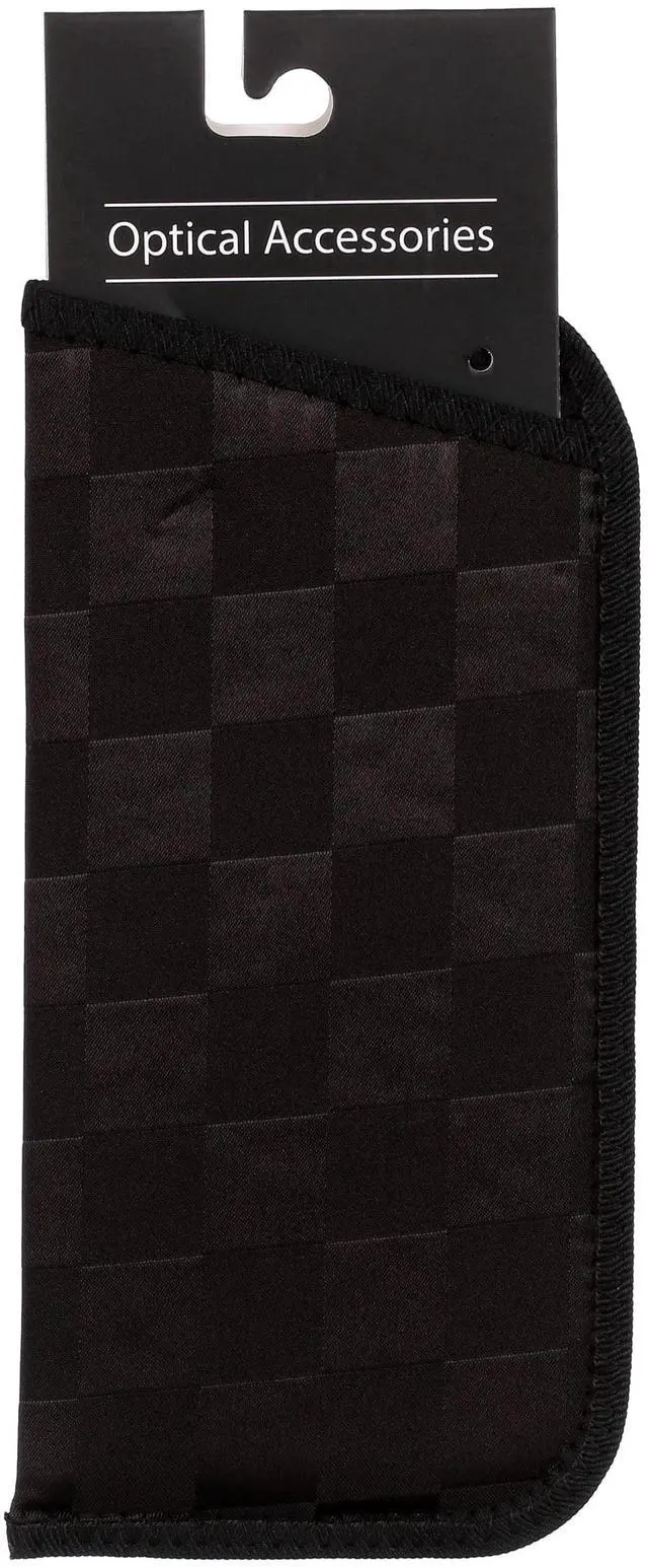Main image of Rainbow Bright Unisex Square Black Basic Fabric Slip Eyeglass Case