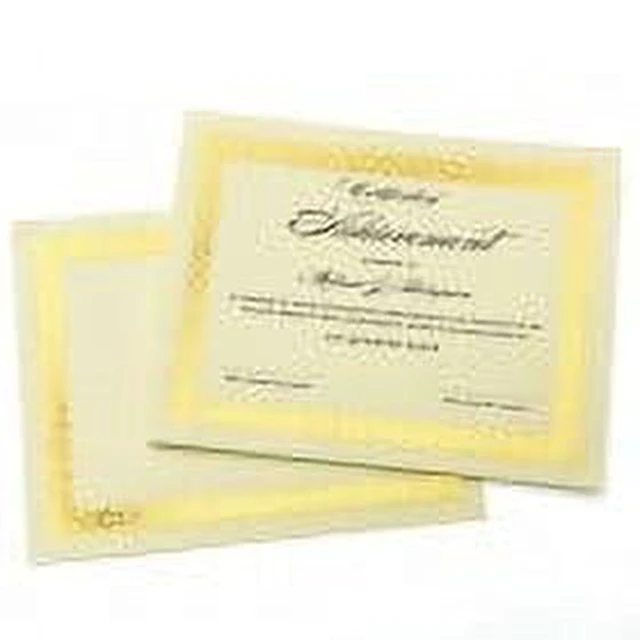 Alt view image 3 of 5 - Gartner Studios Gold Foil Certificate, 15 Count per Pack
